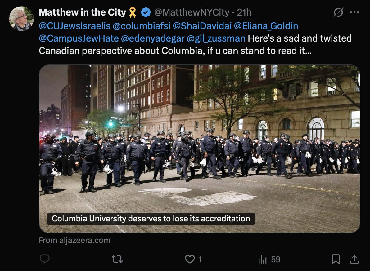 Just my former PhD supervisor (who has previously tried to get me fired) snitch-tagging his intellectual overlords when he reads anything I write lmfao. 

Yo, Matt, you ok?