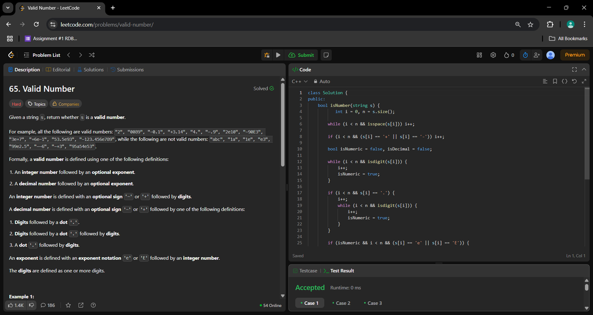_a_m_i_t_1's tweet image. Day 354 of #360DaysOfCode.

Valid Number.