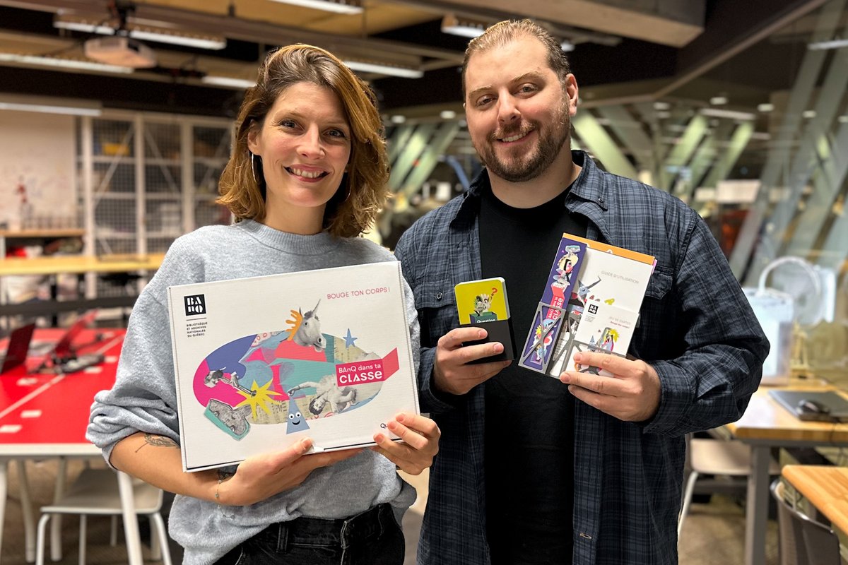 _BAnQ's tweet image. 🎉 Le 10 juin, le @SAJ_Qc lançait son nouveau Plan d’action jeunesse.
BAnQ est fière de soutenir les jeunes grâce à deux subventions majeures, qui renforceront notre programme d’animation littéraire en centres jeunesse et le projet BAnQ dans ta classe. ❤️