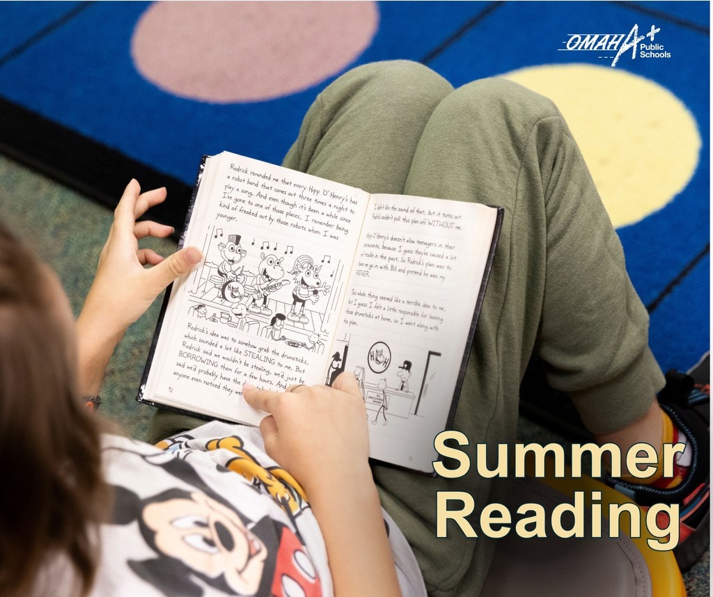 Select Omaha Public Schools libraries will be open every Wednesday in June! Students can check out books, get help using the Sora app to read online at home and enjoy story time. See times, locations and more here: ops.org/summerreading