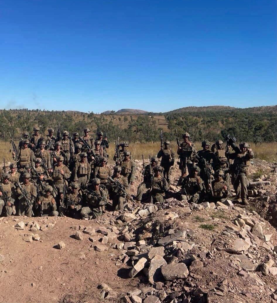 2/5 Golf, 2nd Platoon after live fire defense, southern Jackaroo