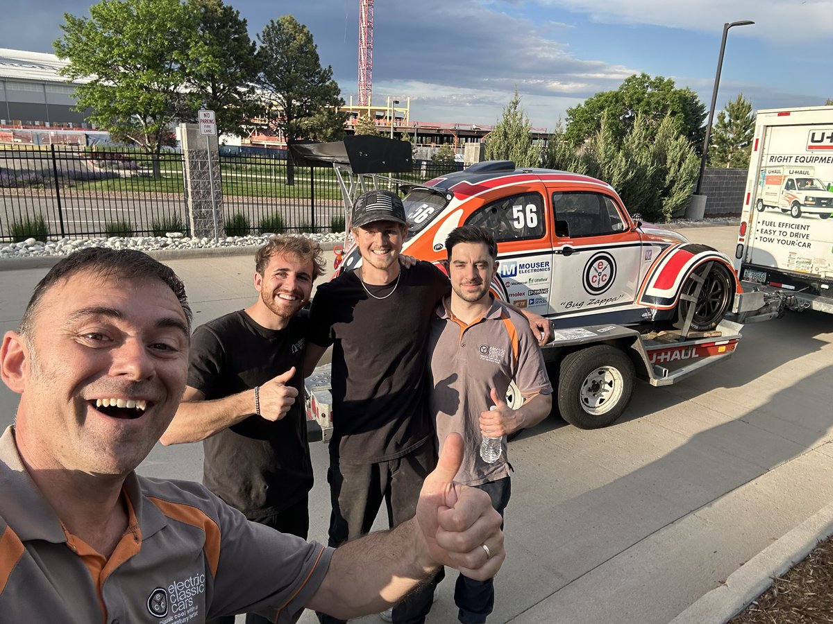 elecclassiccars's tweet image. It’s been a crazy few days after last weekends practice sessions with loads of things to sort out including a rear motor swap but the lads at c-EV-c.com have been absolute legends helping us get BugZappa back to 100%. Thanks guys. 🍻👍 #pikespeakhillclimb #bugzappa
