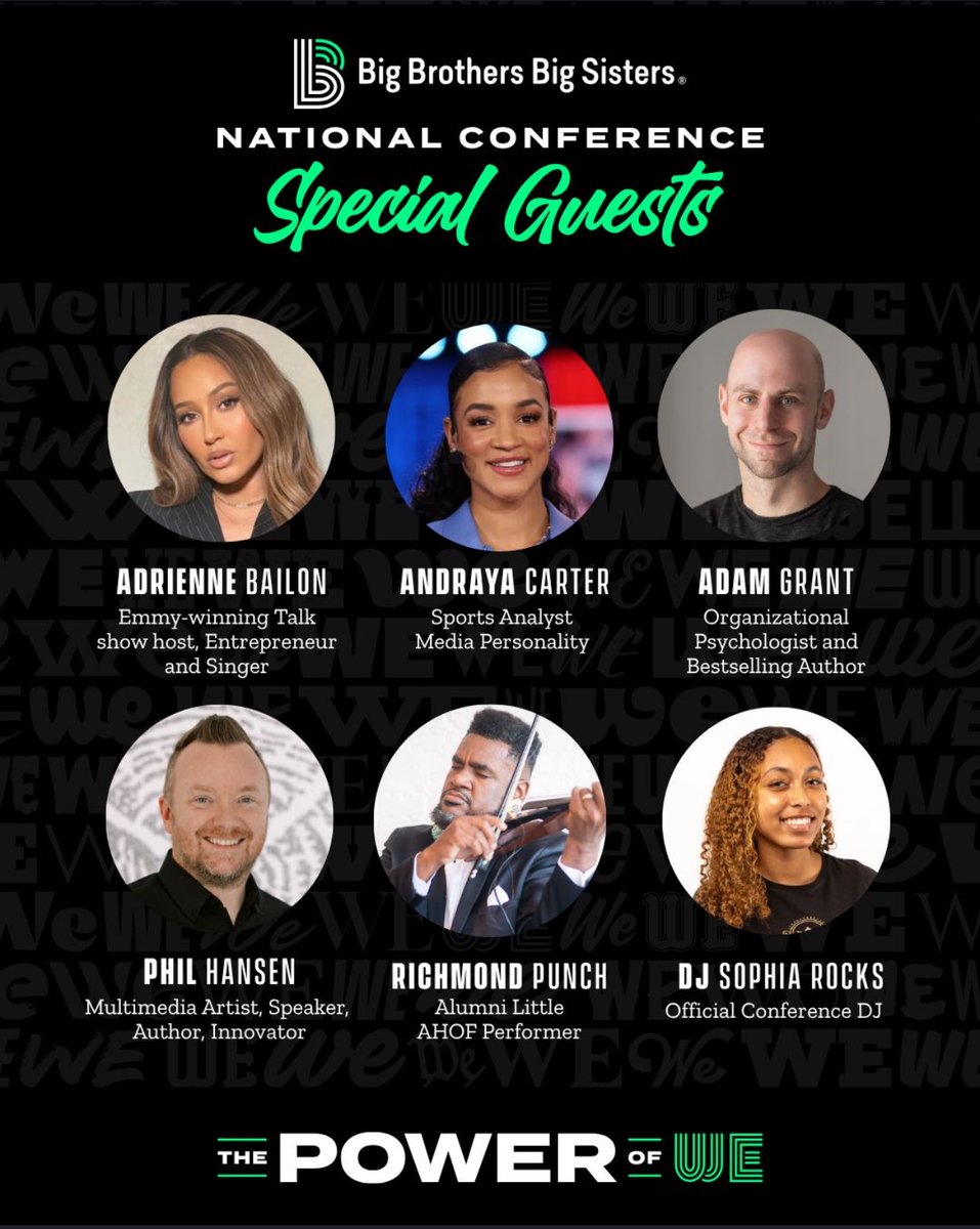 Excited to be back for my second year in a row as the official DJ for the <a href="/BBBSA/">Big Brothers Big Sisters of America</a> National Conference here in Philly!💚

#bbbsa #djsophiarocks #Mentorship #girldj #nationalconference