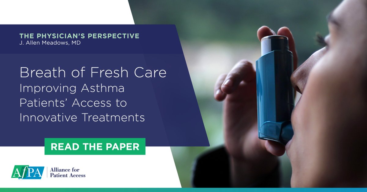 Barriers to advanced asthma care can have a harmful impact on patients’ disease management and health outcomes. 

Learn more from J. Allen Meadows, MD: bit.ly/4bUZV9D