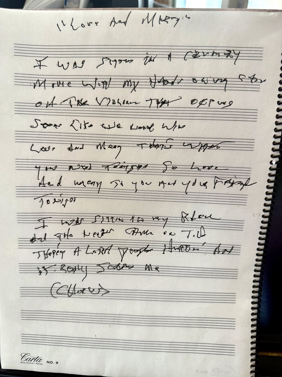 johncusack's tweet image. The maestro has passed - the man was a open heart with two legs - with an ear that heard the angels.  Quite literally.  Love and Mercy for you and yours tonight .
RIP  Brian. 

nytimes.com/2025/06/11/a...

Brian wrote down the lyrics of love and mercy  for me -