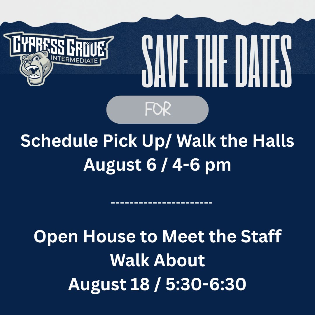 Cypress Grove Intermediate School (@cg_cats) on Twitter photo 
