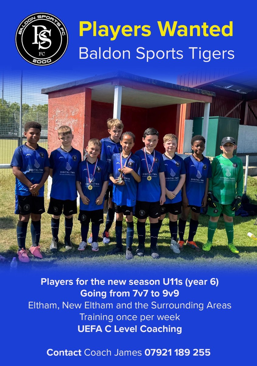 James Doubtfire (@jamesrdoubtfire) on Twitter photo We’re looking for players for next season.
Do you have a son or daughter looking for a team?
No experience required, a great bunch of boys who just love to play.
#grassroots #u11 #football #eltham <a href="/baldonsportsfc/">Baldon Sports Fc</a> We’re looking for players for next season.
Do you have a son or daughter looking for a team?
No experience required, a great bunch of boys who just love to play.
#grassroots #u11 #football #eltham <a href="/baldonsportsfc/">Baldon Sports Fc</a>