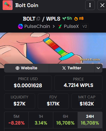 🚨 Scam alert on PulseChain  🚨

Don't buy the "Bolt Coin" ( $BOLT ) token launched 7 hour ago on $PLSX, it's a scam. 👀 

The owner can mint unlimited new coins or block any address.

Stay safe  💪

CA: 0x90e971F3a6Cc9F36b7296dD9C25CbBD955d3c304