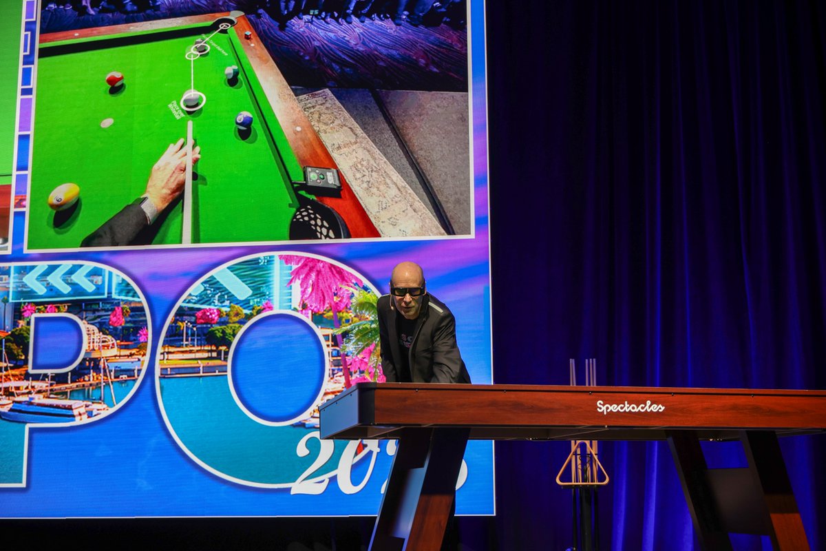 Ori Inbar's opening keynote recording from #AWE2025 is now available on our YouTube channel.
You can take a look and see how he kicked it off with a perfect pool shot!
youtu.be/SxcPKN3Qs6M

<a href="/comogard/">Ori Inbar</a> <a href="/Snapchat/">Snapchat</a> <a href="/Spectacles/">Spectacles</a>