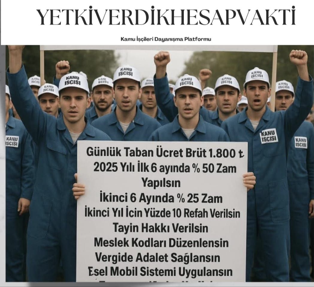 kamu isci (@kamuisci39935) on Twitter photo Kamu işçileri için vergi oranları %15 den 20ye %20 den 27 ye çıktı ama maaş pazarlığı aylarca başlatılmadı.
Zamsız kazancımız vergi yükü ile kül oldu!!
Hükümet aylardır teklif dahi vermedi.
Şimdi tuhisin teklif vermesini bekliyoruz!
<a href="/isikhanvedat/">Prof. Dr. Vedat Işıkhan</a>
<a href="/turkiskonf/">TÜRK-İŞ</a>
<a href="/hakiskonf/">HAKİŞ KONFEDERASYONU</a> Kamu işçileri için vergi oranları %15 den 20ye %20 den 27 ye çıktı ama maaş pazarlığı aylarca başlatılmadı.
Zamsız kazancımız vergi yükü ile kül oldu!!
Hükümet aylardır teklif dahi vermedi.
Şimdi tuhisin teklif vermesini bekliyoruz!
<a href="/isikhanvedat/">Prof. Dr. Vedat Işıkhan</a>
<a href="/turkiskonf/">TÜRK-İŞ</a>
<a href="/hakiskonf/">HAKİŞ KONFEDERASYONU</a>