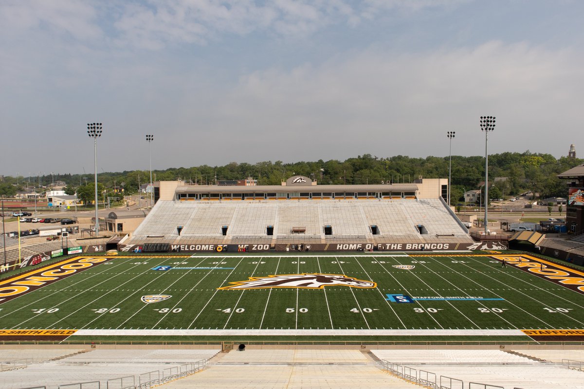 WMU Facilities (@facilities_wmu) on Twitter photo We are 1000% ready for the <a href="/WMU_Football/">Western Michigan Football</a> season now that Stafford-Smith Field at Waldo Stadium got a serious glow-up! โจ๐ We are 1000% ready for the <a href="/WMU_Football/">Western Michigan Football</a> season now that Stafford-Smith Field at Waldo Stadium got a serious glow-up! โจ๐