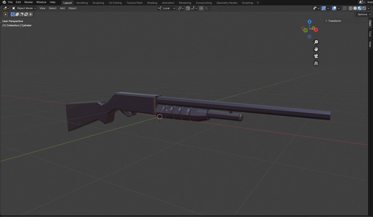 RM120_'s tweet image. I made a 3D model of a pump action shotgun,
Nun + pump action shotgun + blasting demons = fun.
#indiedev #gamedev #ゲーム制作 #ゲーム開発