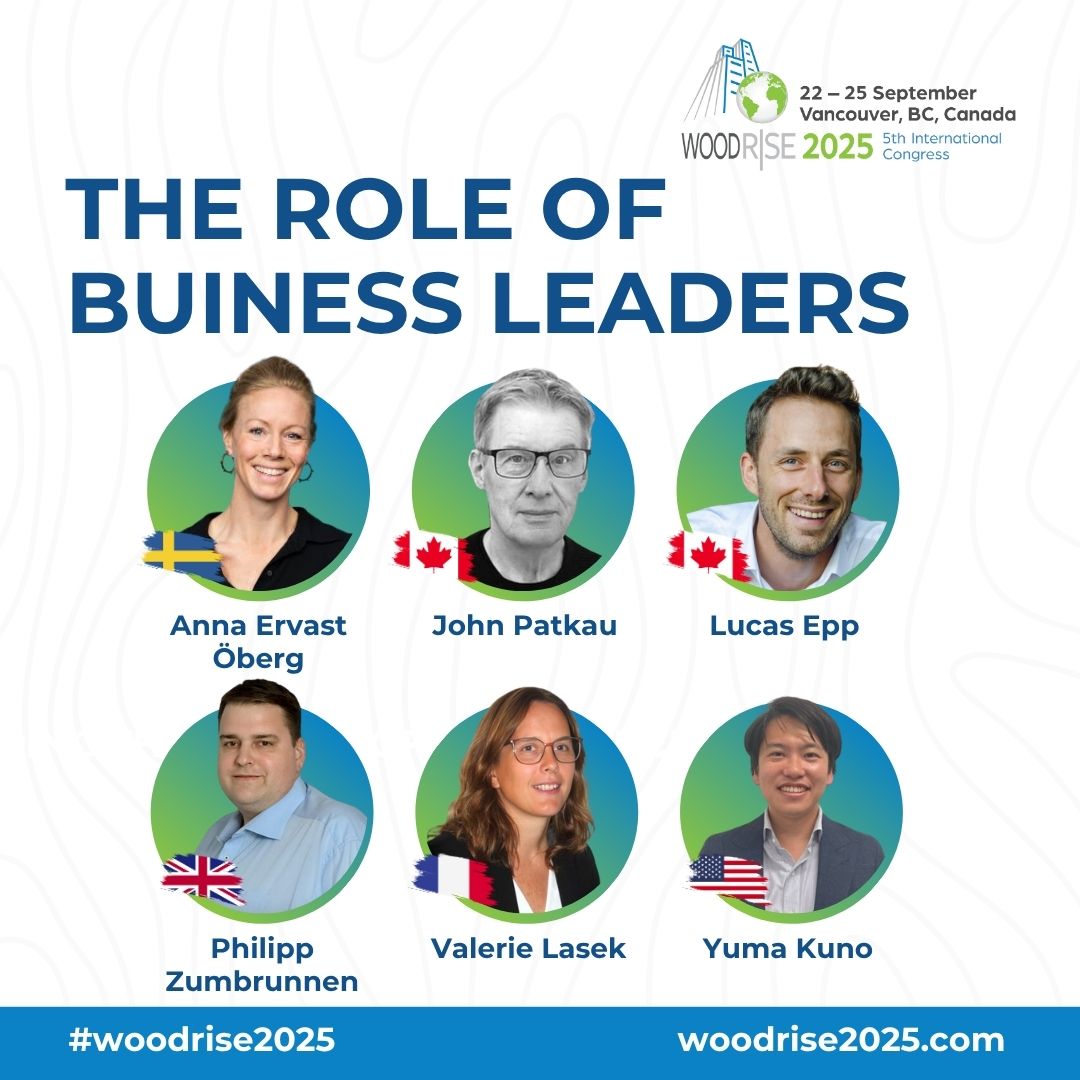 Explore 4 days of thought-provoking keynotes, tech workshops &amp; global panels. Our plenary speakers, business leaders shaping low-carbon cities, set the tone for impact.

🔗woodrise2025.com/meet-the-speak…

#MassTimber #Woodrise2025