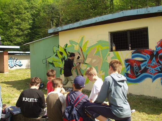 3d/2d graff. Cakovec, Croatia, 2004