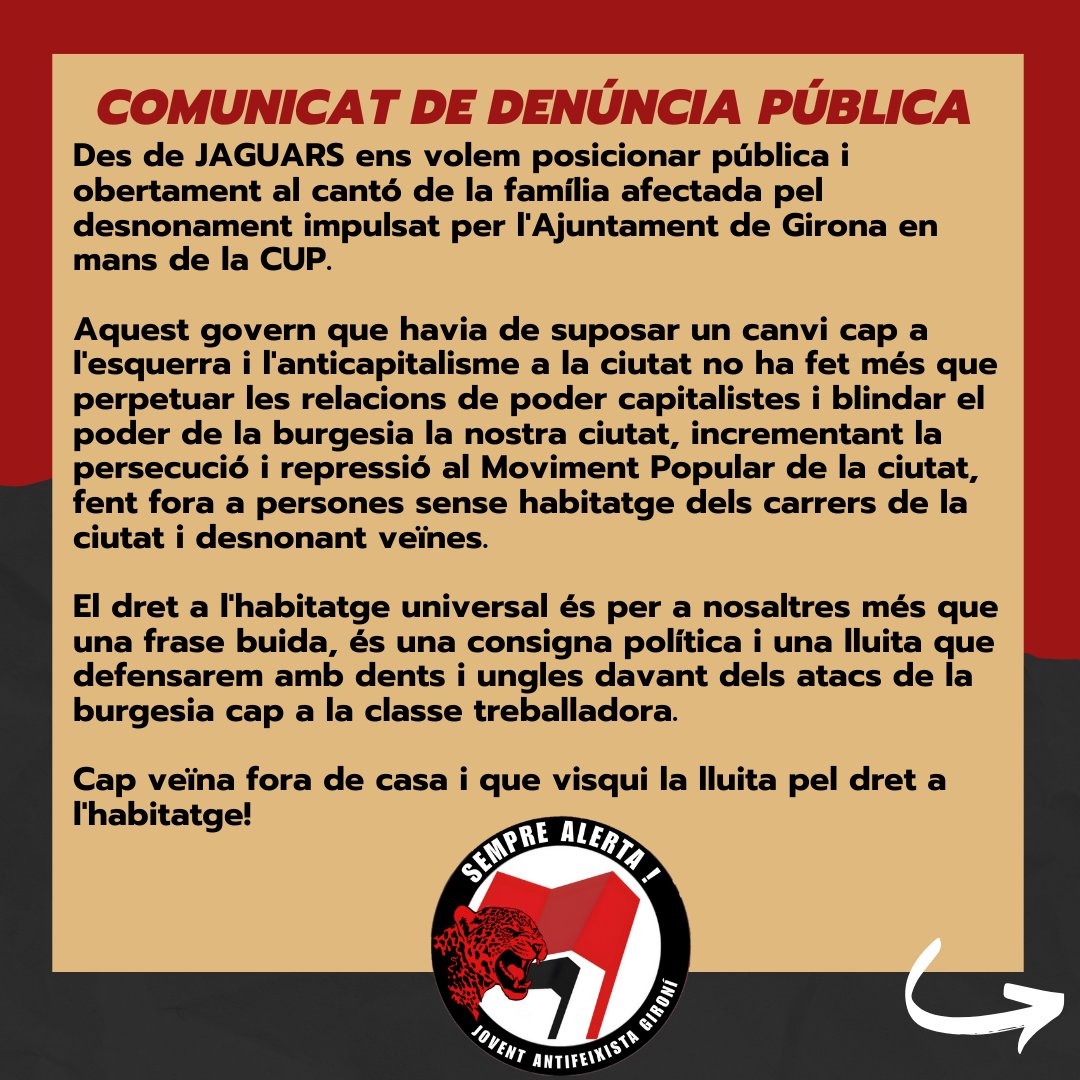 COMUNICAT DE DENÚNCIA PÚBLICA!