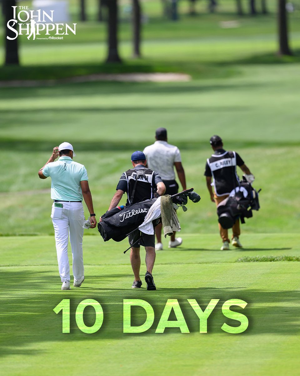 🔟Days Out!
The countdown to THE JOHN SHIPPEN Men’s Invitational presented by Rocket has officially begun! Mark your calendars for Public Day at Detroit Golf Club on June 22nd, you won’t want to miss it the final round!