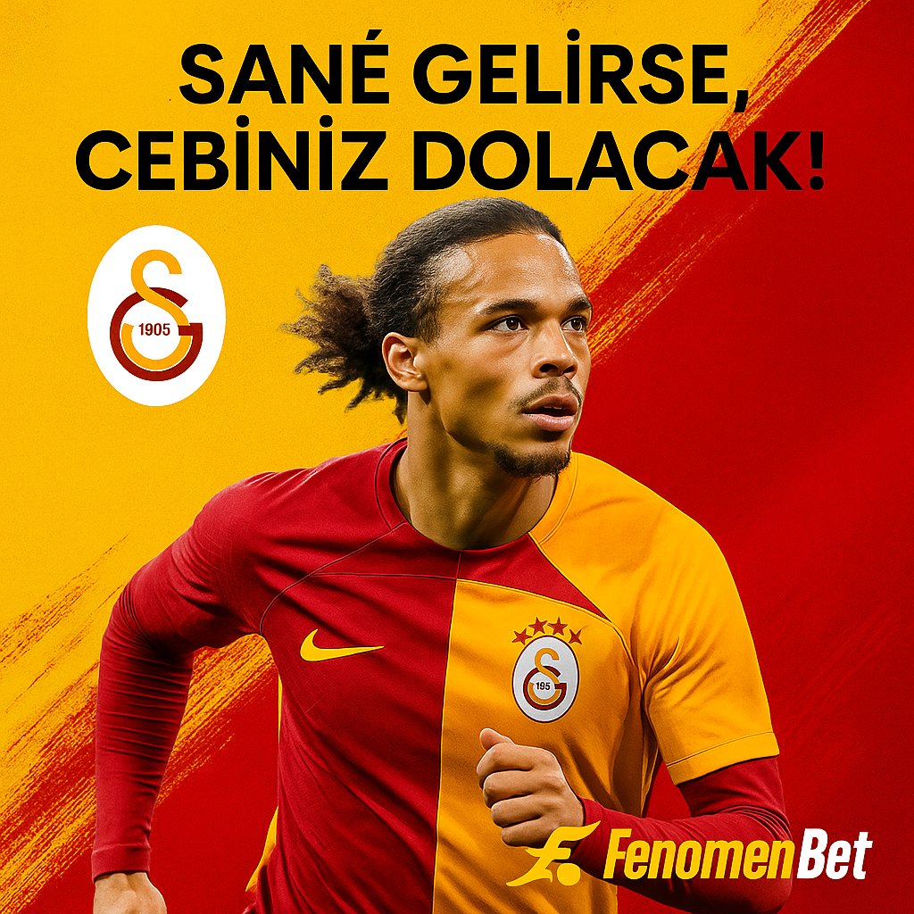 🟡🔴 SANÉ GELİRSE, CEBİNİZ DOLACAK!

Galatasaray, Leroy Sané’yi transfer ederse...
🎁 500 kişiye 500 TL yükleme bizden!
👇
💬 Yorum yap, kullanıcı adını yaz

#FenomenBet #Galatasaray #LeroySane 
tinyurl.com/fenomenbettwit…