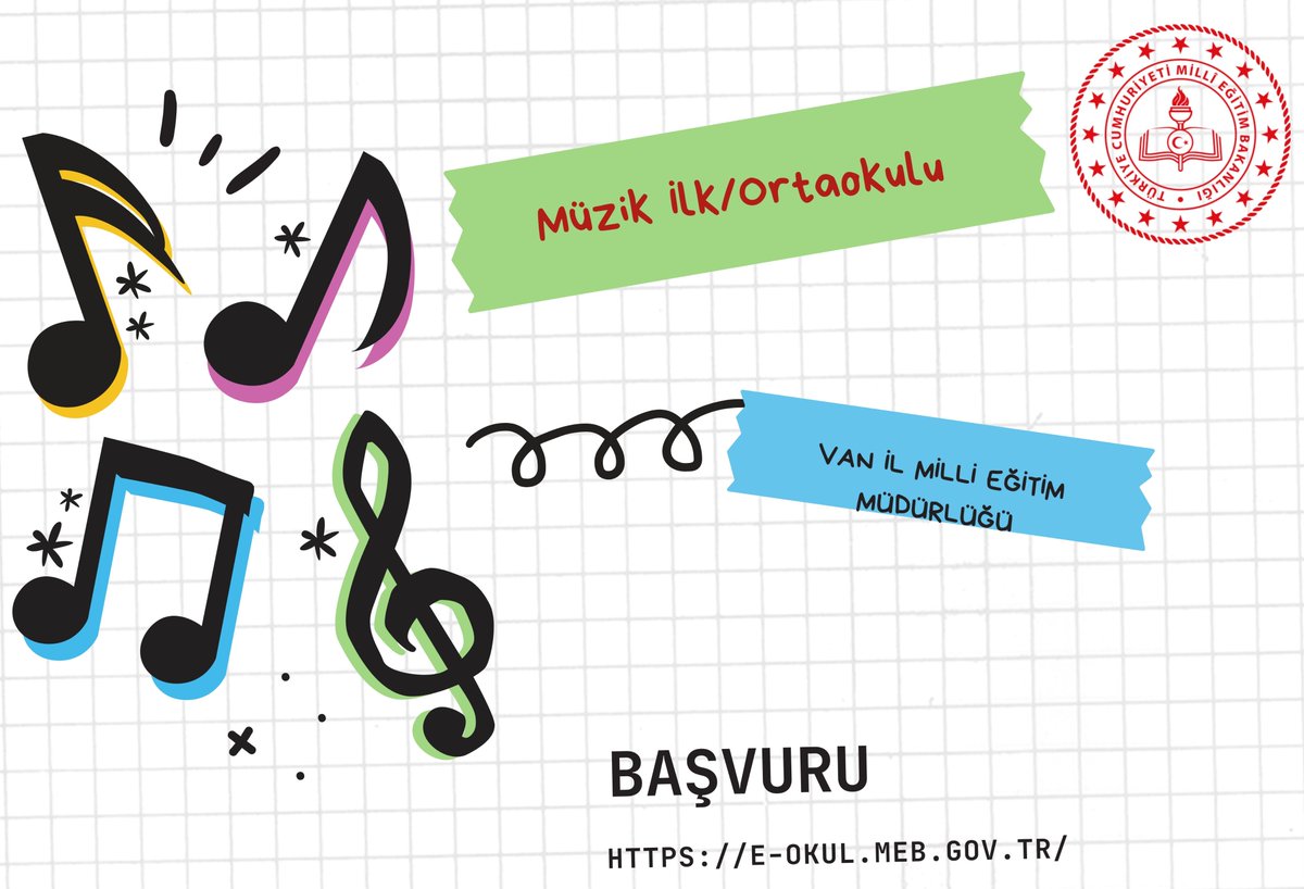 🎶📚 2025-2026 Eğitim Yılı Müzik Okulları İçin Başvurular Başladı!

Müzik tutkusunu eğitime dönüştürmek isteyen öğrenciler için Van’da ilk defa Müzik İlkokulu ve Ortaokulu açılıyor! 🎻🎹

🆕 Bu fırsatla çocuklarınız hem akademik eğitim alacak hem de müzikle büyüyecek!
📅 Son