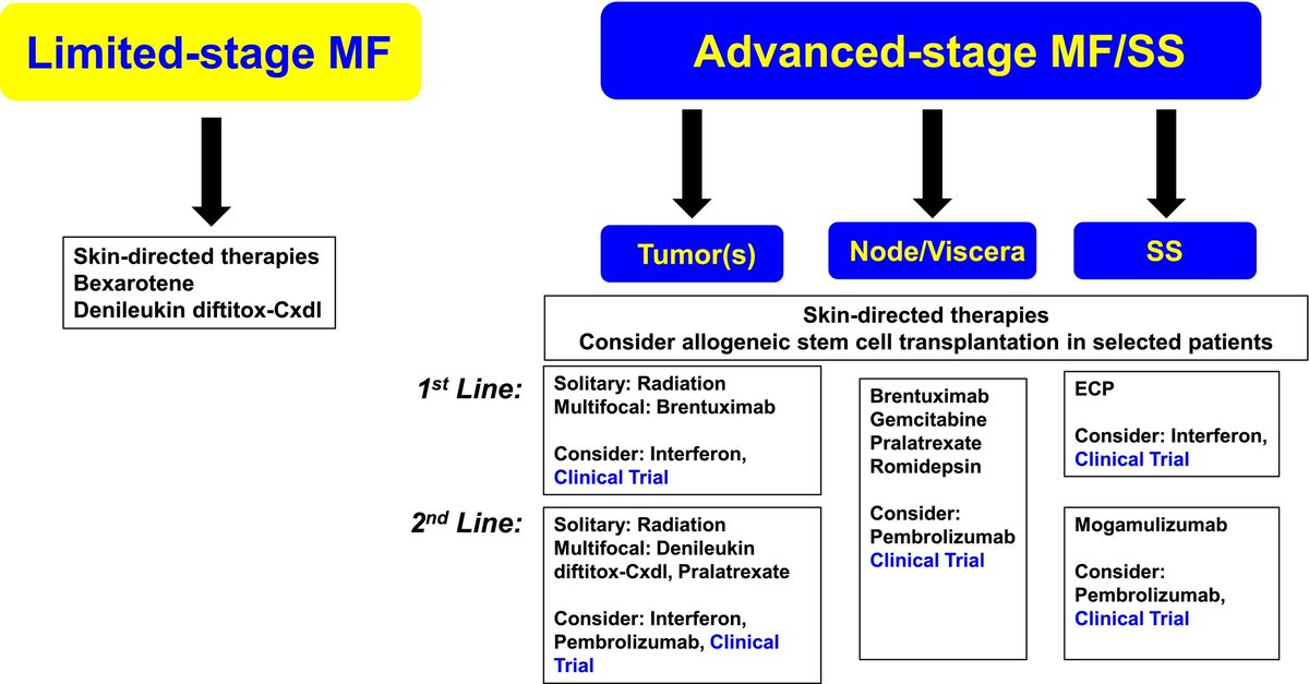 Mycosis Fungoides, Sézary Syndrome, and  Cutaneous B-Cell Lymphomas: 2025 Update on Diagnosis,  Risk-Stratification, and Management onlinelibrary.wiley.com/doi/10.1002/aj… #lymsm