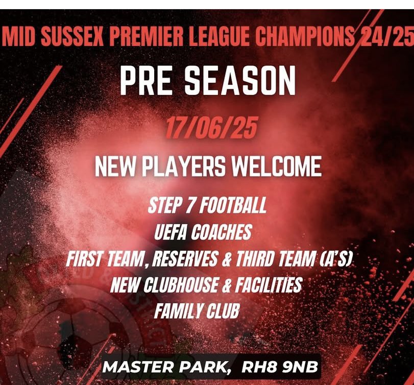 Oxted FC (@oxtedfc) on Twitter photo New Players wanted for a great club
Please DM to find out details
<a href="/Player1stUK/">Players 1st UK</a> <a href="/FreeAgentsFC/">Free Agent Showcase</a> <a href="/midsussexleague/">Official Mid Sussex Football League ⚽️</a> <a href="/TheSnlf/">TheSNLF</a> <a href="/thesnlfdod/">The DugOut Diaries</a> New Players wanted for a great club
Please DM to find out details
<a href="/Player1stUK/">Players 1st UK</a> <a href="/FreeAgentsFC/">Free Agent Showcase</a> <a href="/midsussexleague/">Official Mid Sussex Football League ⚽️</a> <a href="/TheSnlf/">TheSNLF</a> <a href="/thesnlfdod/">The DugOut Diaries</a>