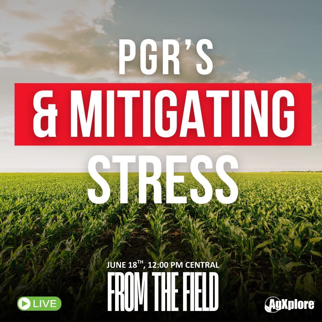 One week out.

From The Field returns June 18 at 12PM CT. Dr. John Murphy breaks down how PGRs actually work—and how to get ahead of crop stress.

Smart plant health. No fluff. Surprise guests included.

📺 youtube.com/@AgXplore
#FromTheField #CropStress #PGRs #AgXplore
