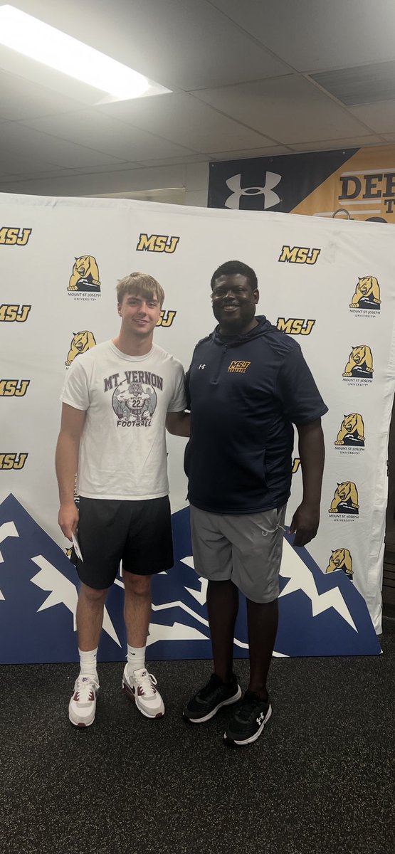 Brady Schickel (@brady25391063) on Twitter photo After a great visit Iโm excited to receive an offer to play football at the next level from <a href="/MSJ_FB/">Mount St. Joseph Football</a> Thank you <a href="/Coach_DHughes/">Darold Hughes</a> for having me up!
<a href="/JT_FTF/">Coach JT๐</a> <a href="/CoachHopperton/">Coach Hopperton</a> <a href="/IndianaPreps/">Indiana Preps</a> <a href="/PrepRedzoneIN/">Prep Redzone Indiana</a> <a href="/IndyWeOutHere/">IndyWeOutHere โผ๏ธ</a> <a href="/SWI_Sports/">SW Indiana Sports</a> <a href="/EzeObiora2/">Coach Eze Obiora ๐ณ๐ฌ</a> After a great visit Iโm excited to receive an offer to play football at the next level from <a href="/MSJ_FB/">Mount St. Joseph Football</a> Thank you <a href="/Coach_DHughes/">Darold Hughes</a> for having me up!
<a href="/JT_FTF/">Coach JT๐</a> <a href="/CoachHopperton/">Coach Hopperton</a> <a href="/IndianaPreps/">Indiana Preps</a> <a href="/PrepRedzoneIN/">Prep Redzone Indiana</a> <a href="/IndyWeOutHere/">IndyWeOutHere โผ๏ธ</a> <a href="/SWI_Sports/">SW Indiana Sports</a> <a href="/EzeObiora2/">Coach Eze Obiora ๐ณ๐ฌ</a>