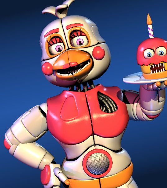 LazyCoffe19's tweet image. Funtime Chica!
Model by: me
Mats by: ManuPeDel And @OFICIALEITAN 

#FNAF #FFPS #3D #Render #model #Blender #FuntimeChica
