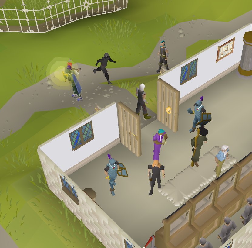 master_g00se's tweet photo. commotion at east falador bank today https://t.co/XyUwjivzxt
