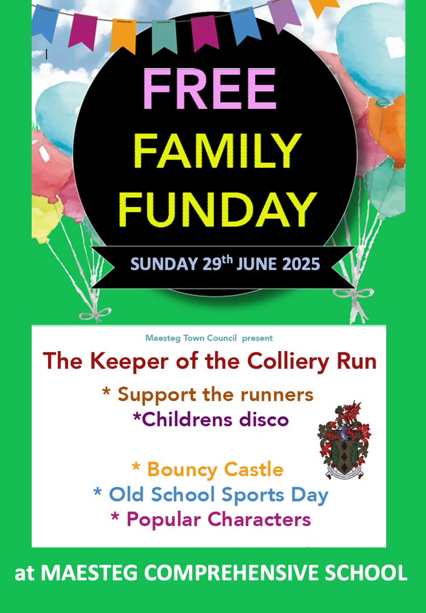 Colour Run for parents and kids - FREE Entry

Registered yet? 
Keepers Run &amp; Childrens Colour Run 2025 🏃‍♀️🏃🏻‍♂️🏃🏃🏻‍♂️🏃🏼‍♀️🏃🏻‍♀️ - mailchi.mp/3debf7092e2f/s…

keeperofthecolliery.run/parents-and-ki…