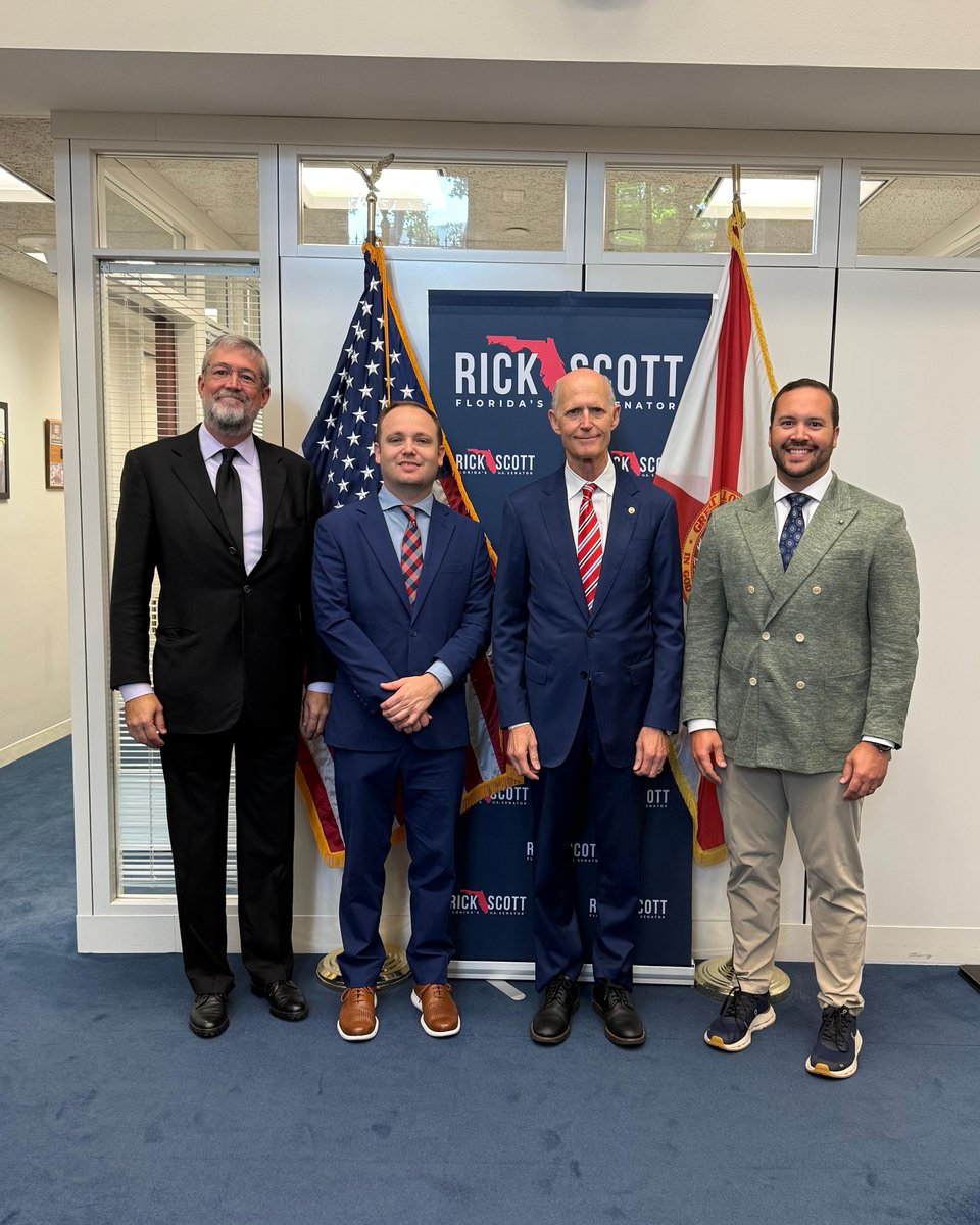 Great conversation today between <a href="/AFPFlorida/">AFP Florida</a> and <a href="/SenRickScott/">Rick Scott</a> about how the One Big Beautiful Bill can deliver for Floridians — from locking in tax cuts to securing the border, expanding energy production, and improving health care access.