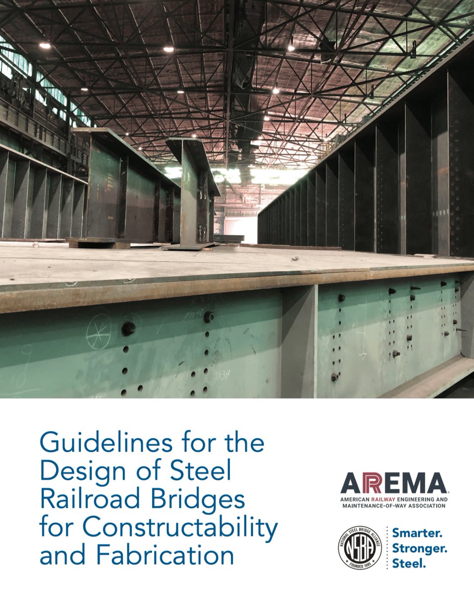 The AREMA/NSBA Guidelines for Steel Railroad Bridge Design are here! Enhance constructability, cost efficiency, and schedule. Download it free today. zurl.co/9jcBW 

#SteelBridges #RailwayEngineering #AREMA
