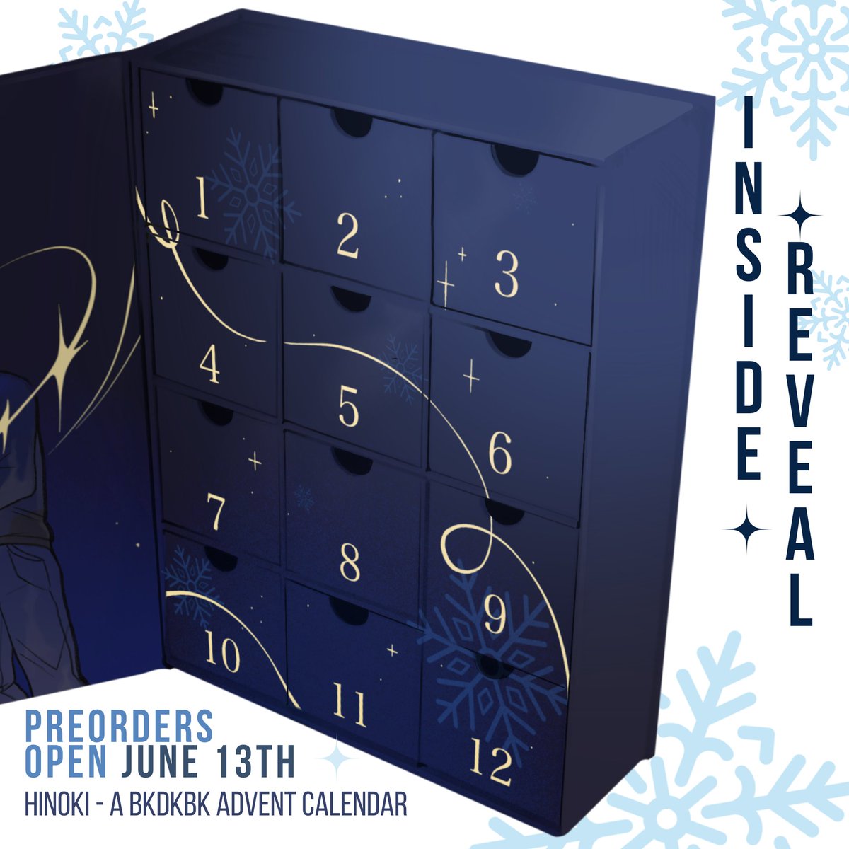 ❄️ Hinoki: INSIDE COVER REVEAL ❄️ 

Want a little peak into what the advent is all about? Well, you're in luck! This gorgeous box design will hold all of your BKDKBK treats safe 🧡💚

And don't forget - our Pre-Orders Open in TWO DAYS! 💚🧡