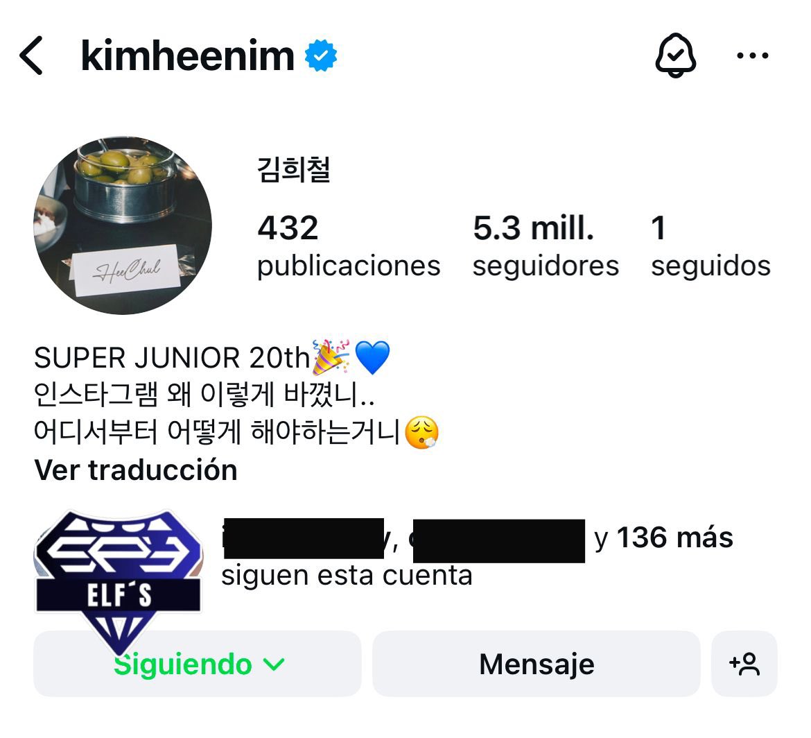 Spyelfs's tweet photo. 🚨 Heechul regresó a IG! 
🚨 Repito!! HEECHUL REGRESÓ A IG!!!! 

🎉🎉🎉🎉🎉🎉🎉🎉🎉🎉🎉🎉🎉

#Superjunior #슈퍼주니어 #Spyelfs #SJcomeback #SuperJunior20aniversario https://t.co/OBkpSOFSNd