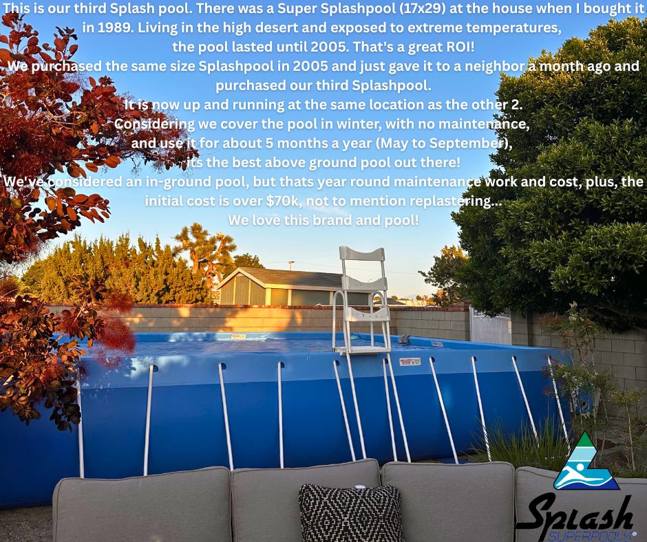 This customer just bought his third Splashpool since 1989, that’s a good investment. We love hearing back from our customers! Get your own pool at Splashpools.com #splashsuperpools