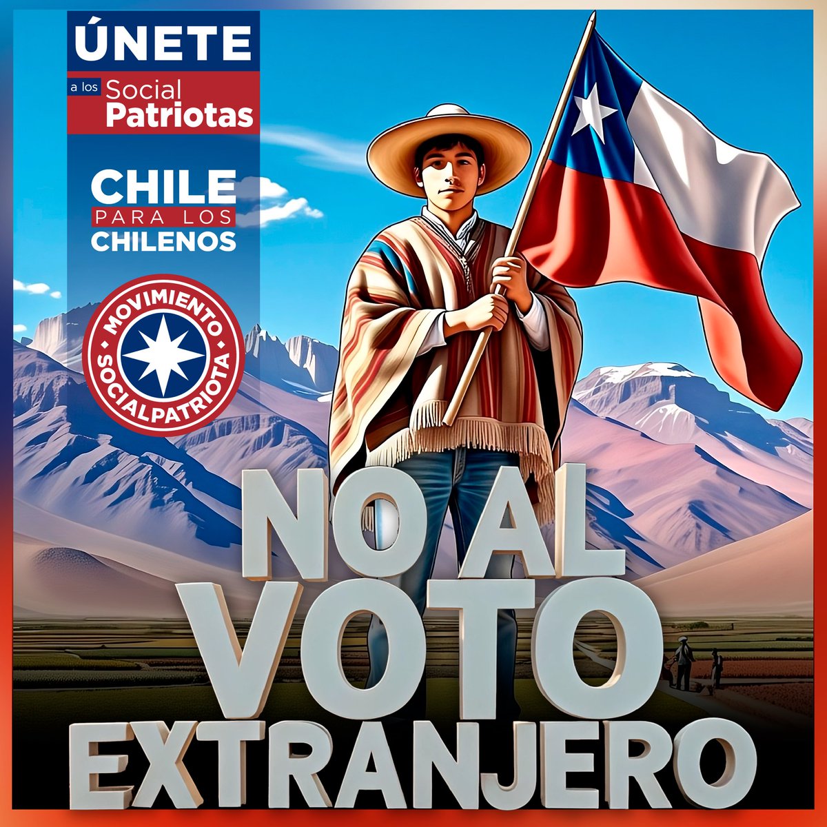 Lo primero es quitar el voto extranjero.
Segundo, deportar no regularizar y en paralelo quitarles derechos sociales.
Tercero chilenizar a quienes dirigen los destinos del pueblo🇨🇱. Hoy muchos, salvo contadas excepciones responden a  intereses foráneos y de sus propias comunidades