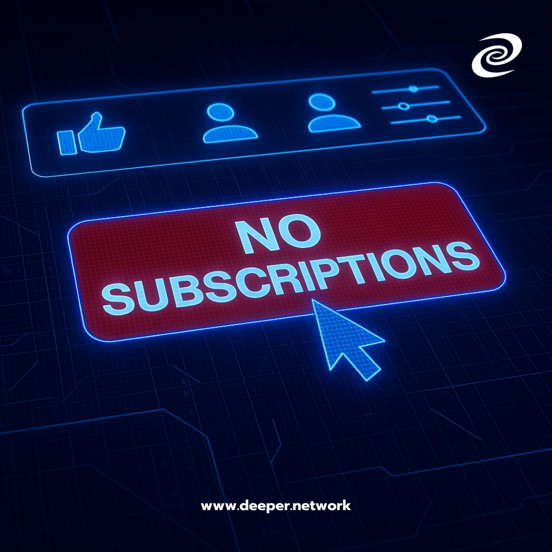 Tired of paying never ending monthly subscriptions? With Deeper Connect, you own your privacy. How it's different from traditional VPNs:
🔒No central servers
🚫No third party logs
🌐Peer-to-peer network
🛠️Hardware security
Never a monthly bill. 24/7 privacy &amp; security protection.
