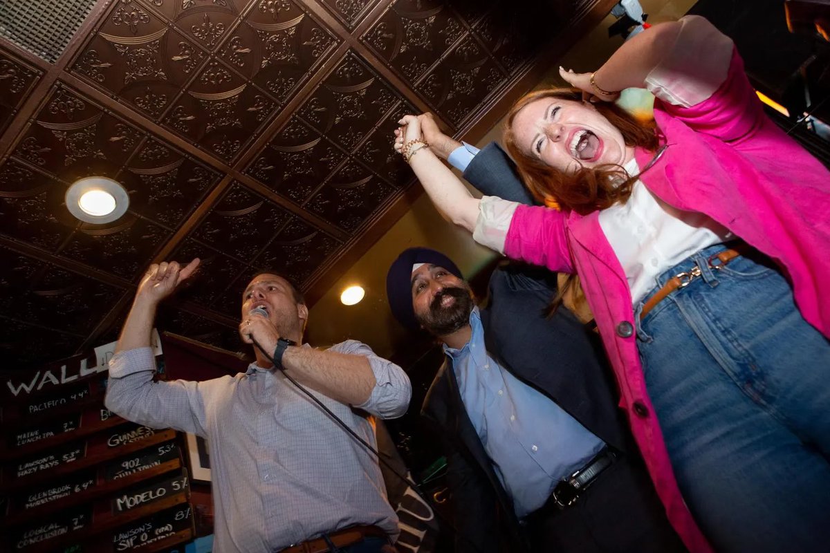 Last night, Jersey City voters chose bold, independent leadership that will fight for affordable housing, better transit, and transparent government. Congratulations to my friends Katie Brennan and Ravi Bhalla on winning the LD-32 primary! Photo credits: <a href="/JerseyCityTimes/">Jersey City Times</a>