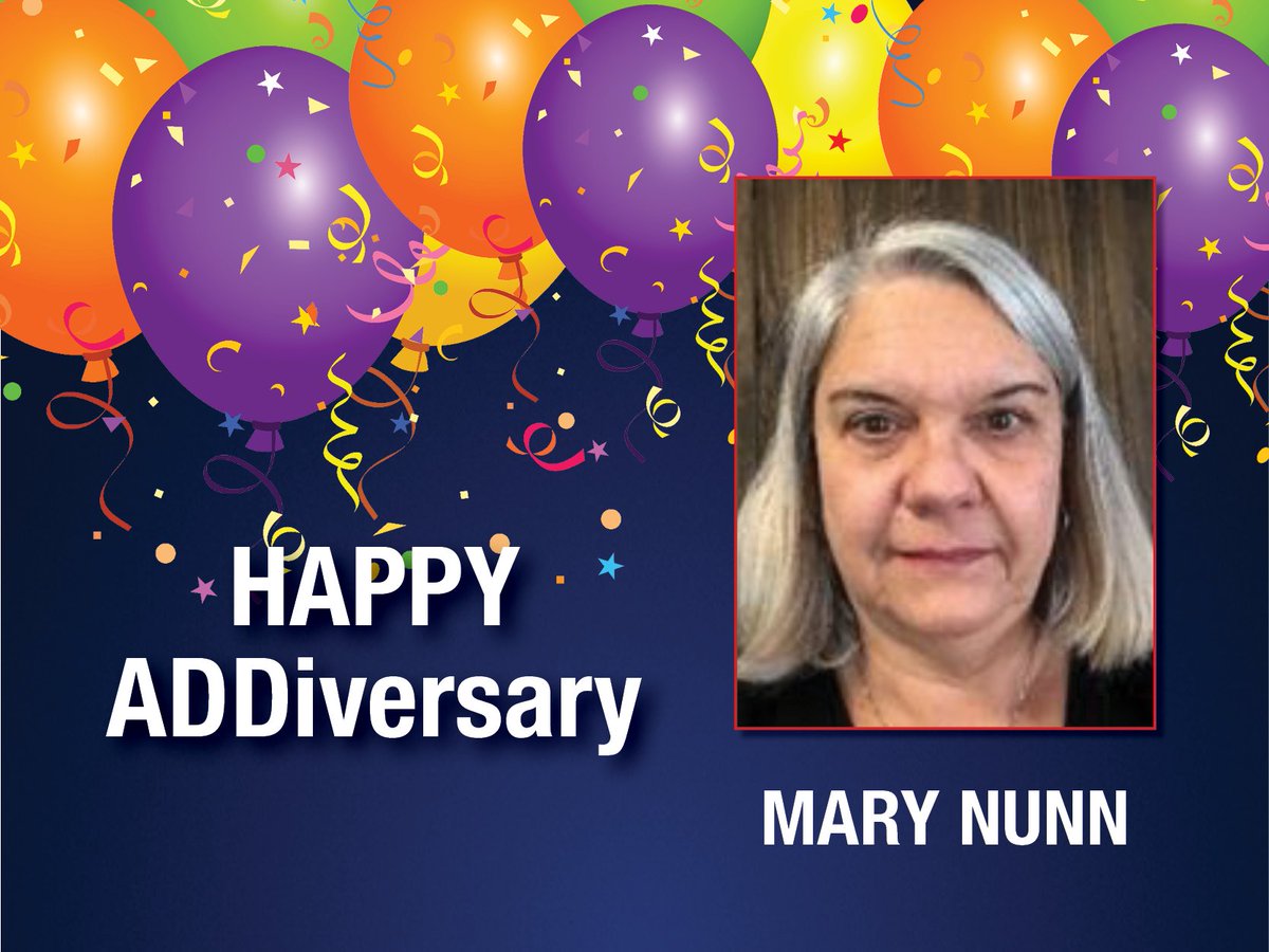 Happy ADDiversary to Mary Nunn! Thank you for 35 years of helping so many customers and ADD team members, as well as being a positive presence on the Implementation team.