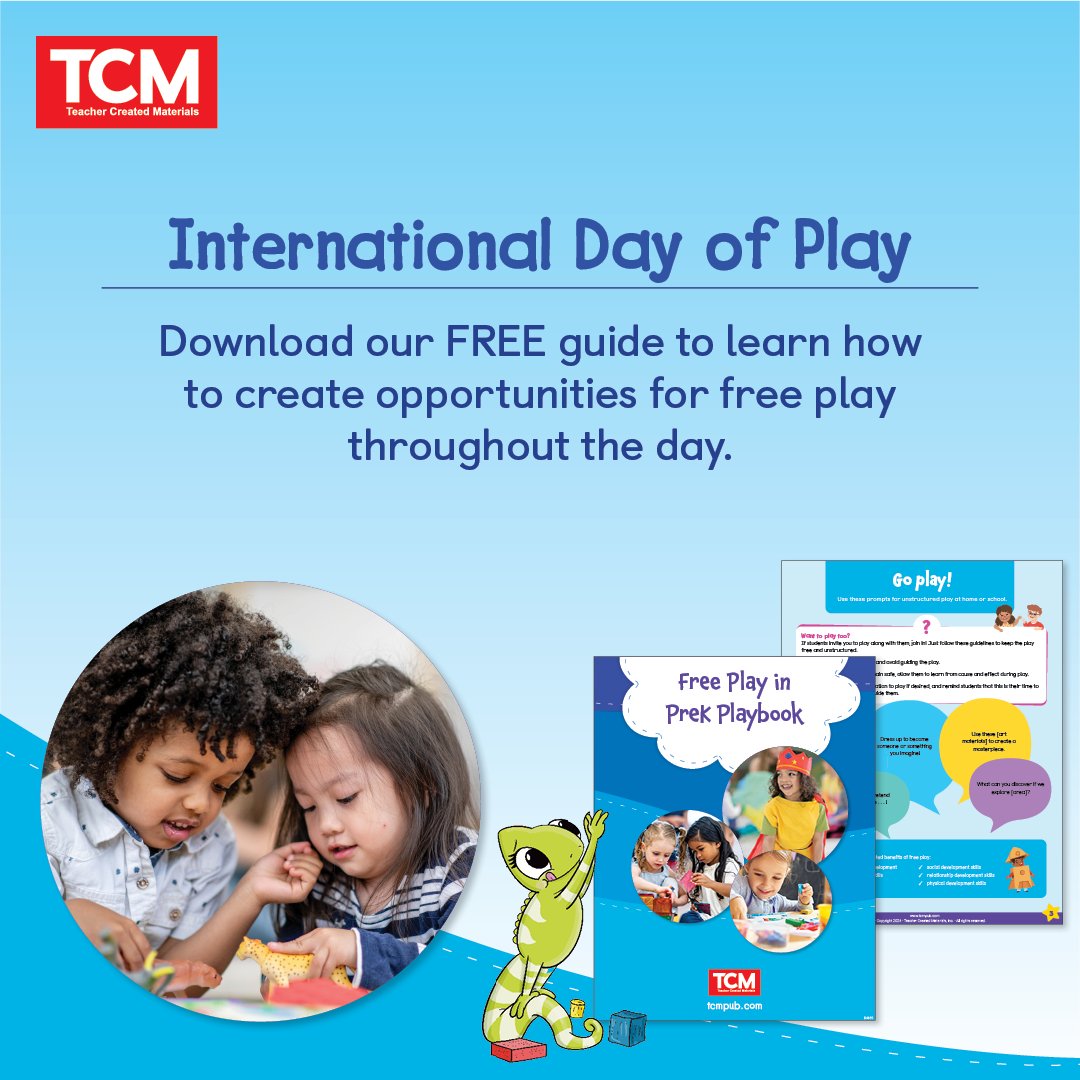 Happy International Day of Play! 📘 Explore the Free Play in PreK Playbook and transform early childhood environments into landscapes for playful learning. hubs.ly/Q03rHPbn0

#PlayfulLearning #InternationalDayofPlay #EarlyEd #Play