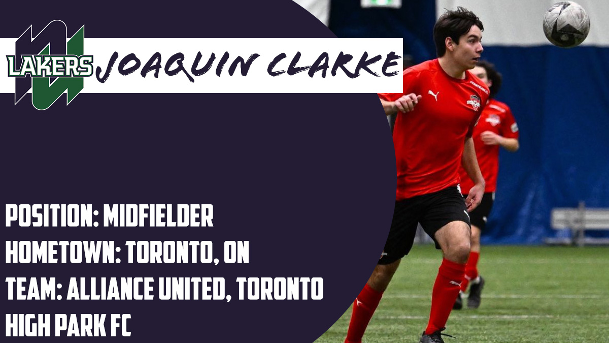 The #Lakers M⚽️ team is excited and proud to announce the addition of midfielder, Joaquin Clarke. He will join the program for the 2025-26 #OUA season.
Welcome to the Lakers Family, Joaquin. #GoLakers #LakersPRIDE #NortherNUprising
