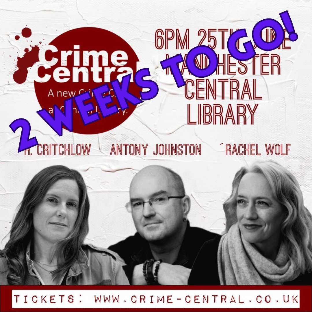 Crime Central Manchester (@crimecentral_) on Twitter photo Only 2 weeks until we are back! Have you seen that we announced the three fantastic authors who will be joining us? π
<a href="/h_critchlow/">Heather Critchlow</a> <a href="/AntonyJohnston/">Antony Johnston (@antonyjohnston elsewhere, too)</a> <a href="/RachelWolfWritr/">Rachel Wolf Author/Rachael Blok</a> will be in conversation with <a href="/robparkerauthor/">Rob Parker</a> discussing all things writing and books π Only 2 weeks until we are back! Have you seen that we announced the three fantastic authors who will be joining us? π
<a href="/h_critchlow/">Heather Critchlow</a> <a href="/AntonyJohnston/">Antony Johnston (@antonyjohnston elsewhere, too)</a> <a href="/RachelWolfWritr/">Rachel Wolf Author/Rachael Blok</a> will be in conversation with <a href="/robparkerauthor/">Rob Parker</a> discussing all things writing and books π