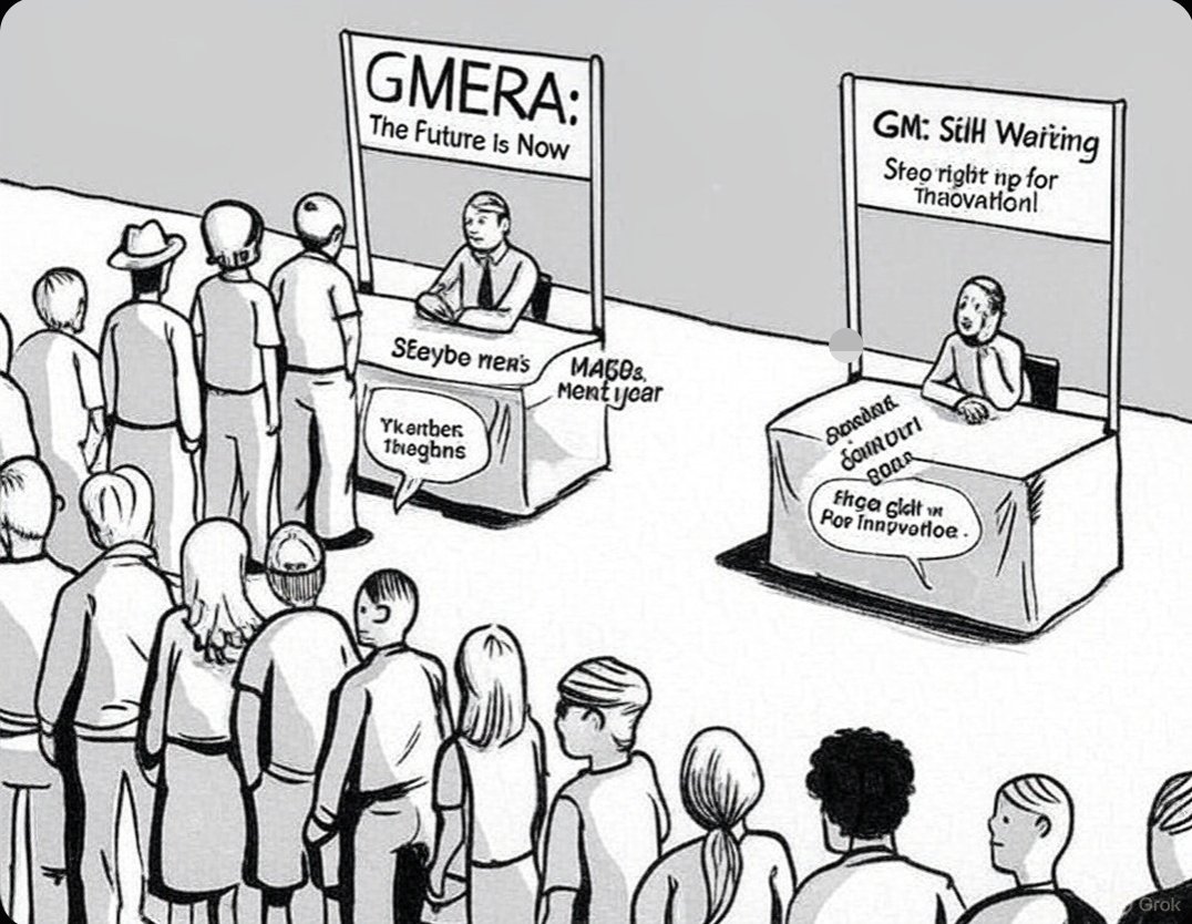 io_bayo's tweet photo. "When GMERA says 'The Future is Now' but GM is still waiting for innovation! 😂
@Calderaxyz $ERA
#GMERA #GM #MemeLife #FutureVsPast" https://t.co/6X4mXksjPm