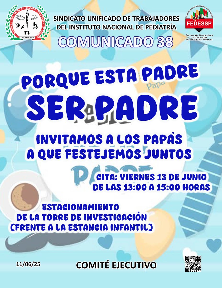 #Enterate
#diadelpadre
#conviviosocial
#13DeJunio
#ComiteEjecutivo
#suntinpedsiemprecontigo
<a href="/tin_ped/">SUnTINPed</a>  
<a href="/FedesspN/">FEDESSP Nacional</a>