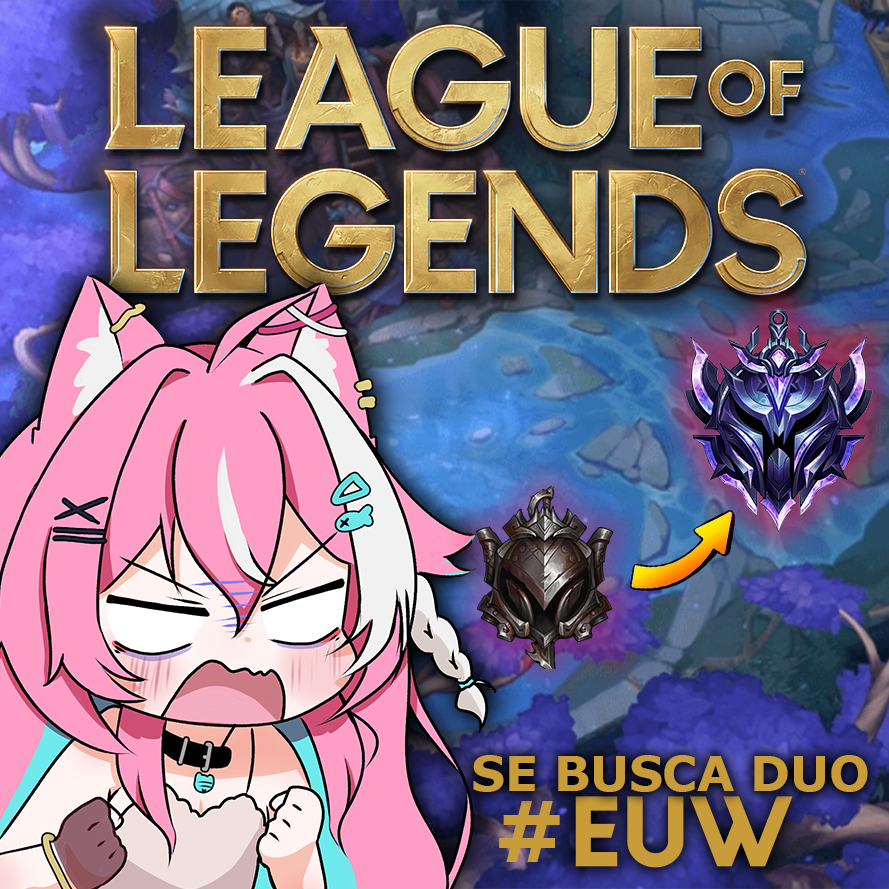 KairiNyanryu's tweet photo. Busco dúo para jugar LEAGUE OF LEGENDS!

Requisitos:
🔥Que me careé
🔥Que se deje flamear
🔥Que tenga cuenta en EUW 
🔥Que nos besemos con cada victoria UwU!

NO ES DE BROMA!
🗨️Comenta si eres capaz de aguantar a una gatita intensa, Meow! https://t.co/Za7woQWqlF
