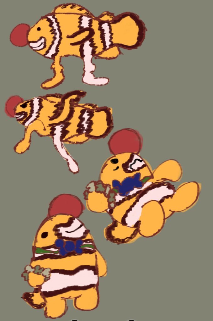 beetlesymphony's tweet photo. oc stuff for artfight or something i think i dont know
same fish, its just they can change forms between them probably. i havent decided yet. say hi goober ! 
fishman oc. #lisatherpg https://t.co/UkwtGgN2rZ