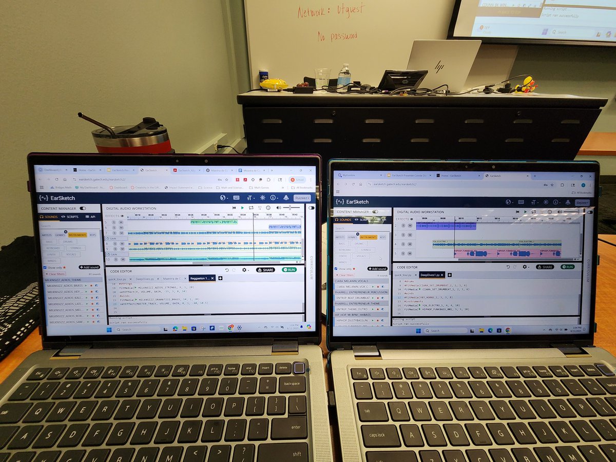 Natalie Jinks (@jinksnat_ple) on Twitter photo Creating original beats with <a href="/Hernandez3Dasia/">Dasia Hernandez</a> and <a href="/rocks_cs/">Connie Dunn</a> here at Earsketch! #wtcs #csforyall <a href="/HumbleISD_PLE/">Park Lakes Elem</a> Creating original beats with <a href="/Hernandez3Dasia/">Dasia Hernandez</a> and <a href="/rocks_cs/">Connie Dunn</a> here at Earsketch! #wtcs #csforyall <a href="/HumbleISD_PLE/">Park Lakes Elem</a>
