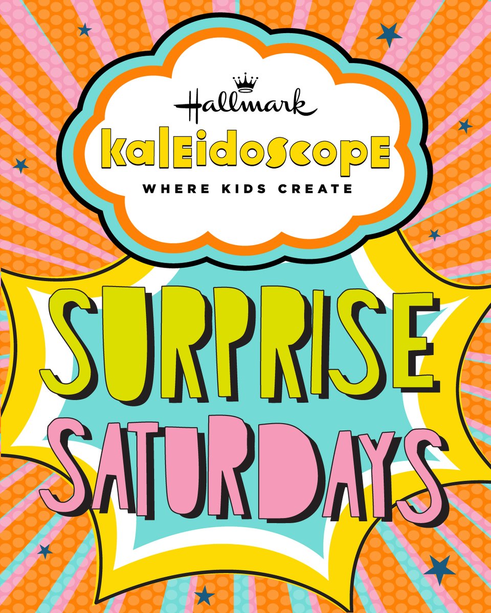 Surprise Saturdays are coming back to Kaleidoscope &amp; one special day in June will be packed with art-making fun! 
📅 Which Saturday will it be? Stay tuned - the date will be announced soon! 
🎨 What amazing art will your kids create? The exciting reveal is just around the corner!