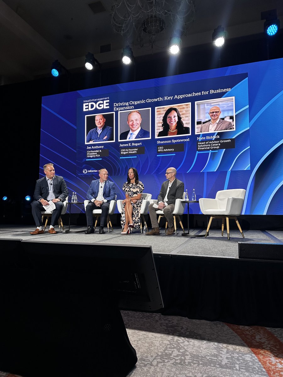 Gregory FCA (@gregoryfca) on Twitter photo .<a href="/wealth_mgmt/">WealthManagement.com</a>'s #WealthManagementEDGE kicked off yesterday in Boca Raton, and more than enjoying the sun and the sand, our team is enjoying insights from the country's top financial leaders!
Pictured is President and Gregory FCA co-owner <a href="/joeanthony/">Joe Anthony ~ Financial PR Agency Leader</a> facilitating a discussion .<a href="/wealth_mgmt/">WealthManagement.com</a>'s #WealthManagementEDGE kicked off yesterday in Boca Raton, and more than enjoying the sun and the sand, our team is enjoying insights from the country's top financial leaders!
Pictured is President and Gregory FCA co-owner <a href="/joeanthony/">Joe Anthony ~ Financial PR Agency Leader</a> facilitating a discussion
