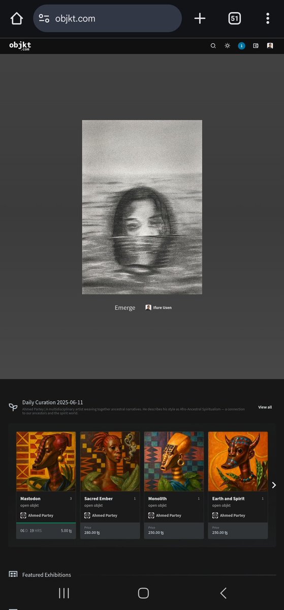 I made it to the home page of <a href="/objktcom/">objkt.com</a> 🙌🏾🙌🏾🙌🏾🙌🏾🙌🏾🙌🏾🙌🏾