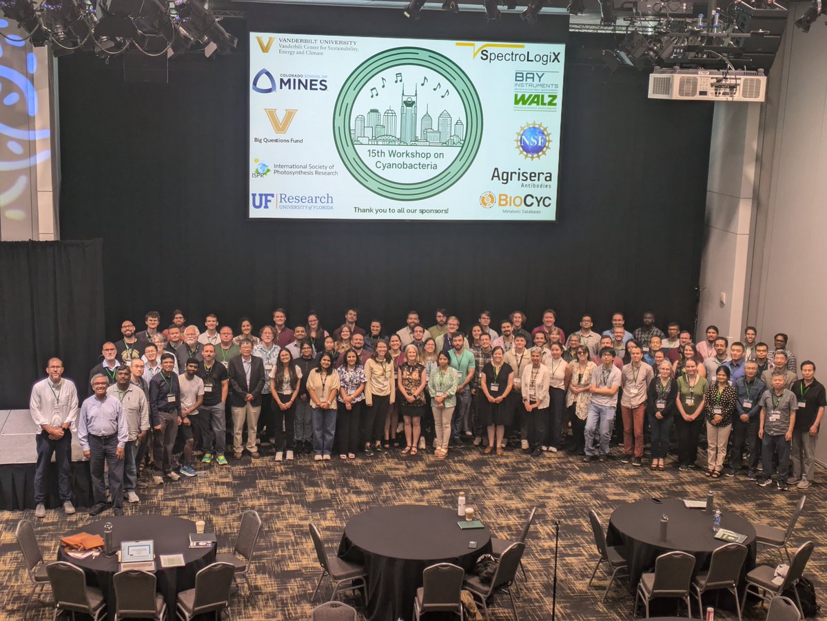 YoungLabVU's tweet image. It was an honor and a thrill to host the 15th Cyanobacteria Workshop last week at @VanderbiltU. The workshop was a huge success, with 95 attendees from 21 US states and 8 other countries discussing the planet&apos;s most ancient microorganisms. Thanks to the sponsors and presenters!